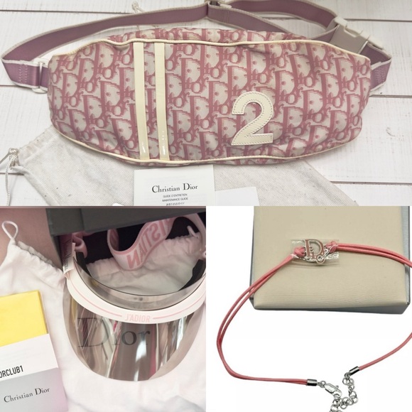 Rare Christian Dior Pink Trotter No. 2 Saddle Waist Belt Bag - Picture 14 of 14